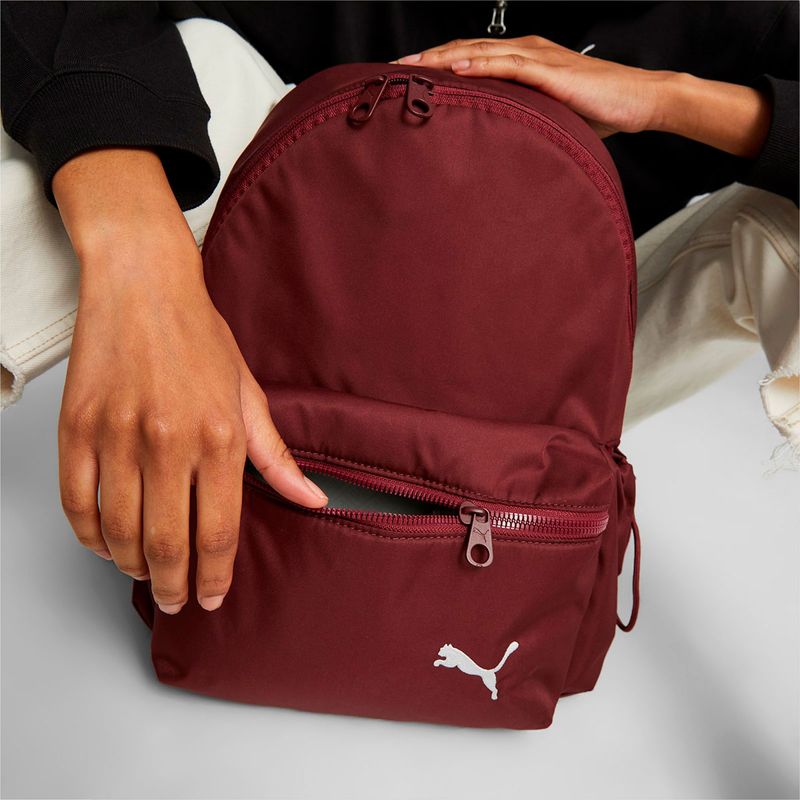 burgundy puma backpack