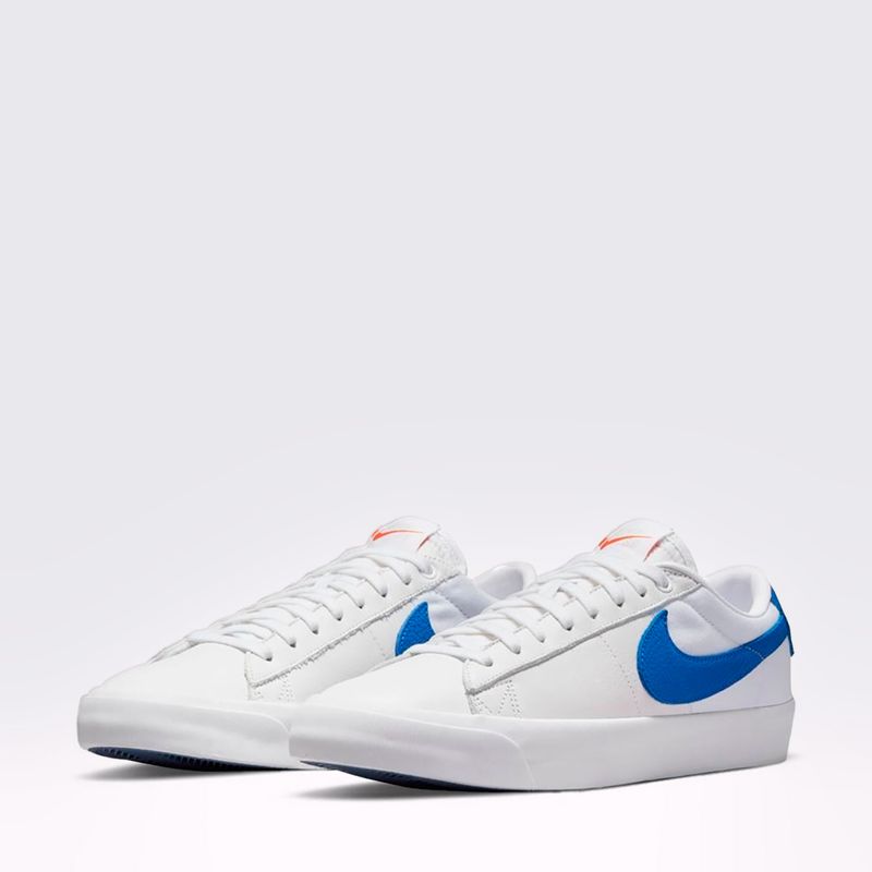 Nike sb blazer store low white leather