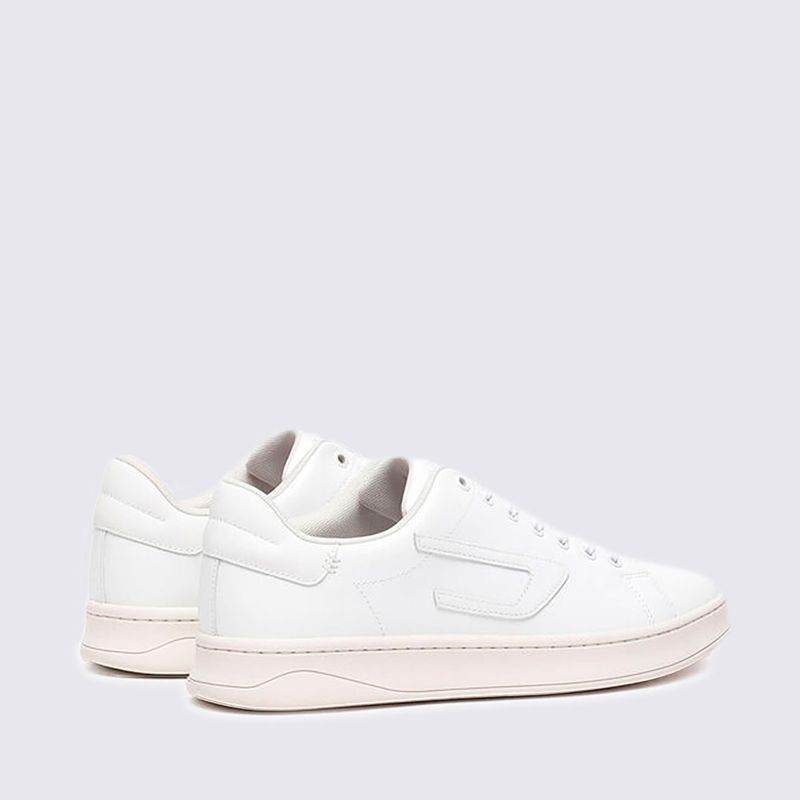 Tênis Diesel S-Athene Low Masculino em Couro Branco - Menina Shoes