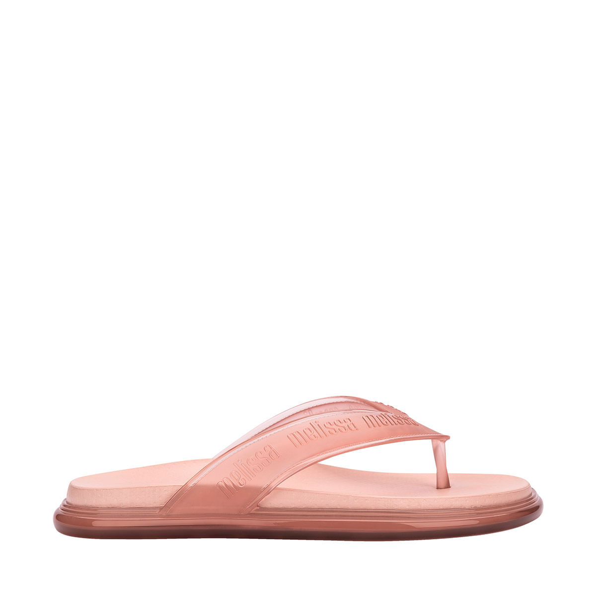 Melissa M-Lover Plus Flip Flop Rosa Transparente - Menina Shoes