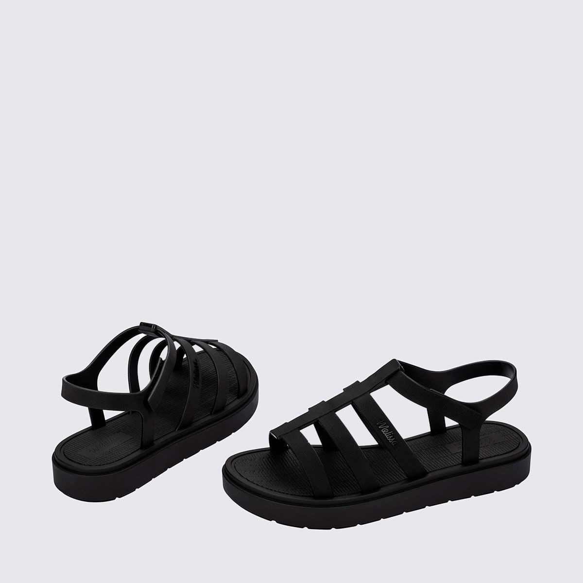 Melissa Sun Rodeo Platform Preto - Menina Shoes