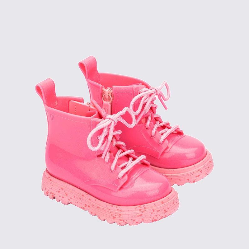 Melissa Coturno Infantil Coturno De Glitter Bota Melissa Bota Com Glitter  Bota Mini Melissa Welly Baby Rosa