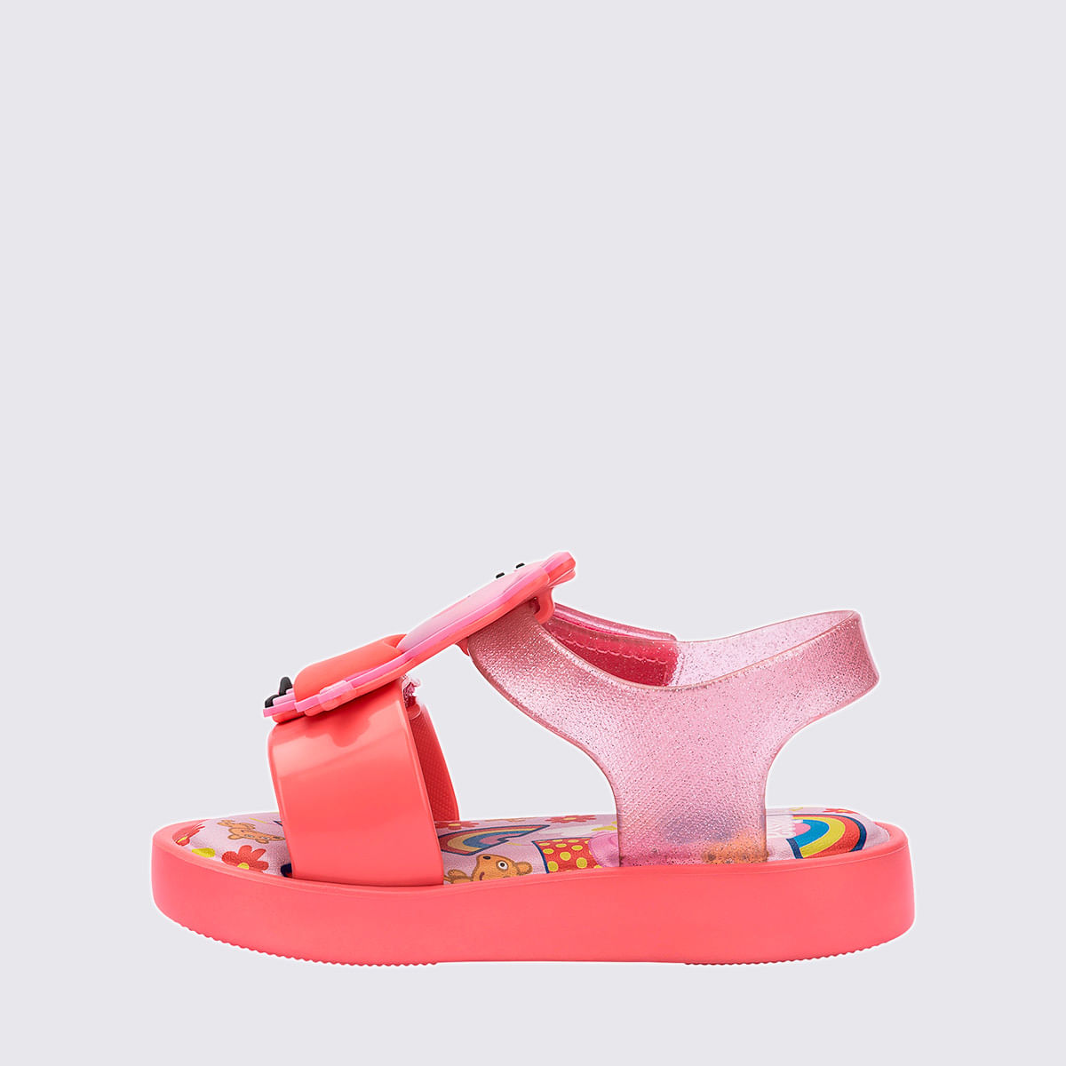 Mini Melissa Jump Peppa Pig Baby Rosa Amarelo 35892 Menina Shoes