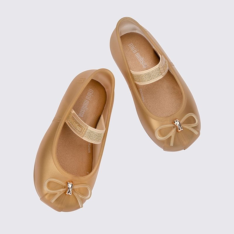 Mini Melissa Sophie Baby Bege Perolado - Menina Shoes