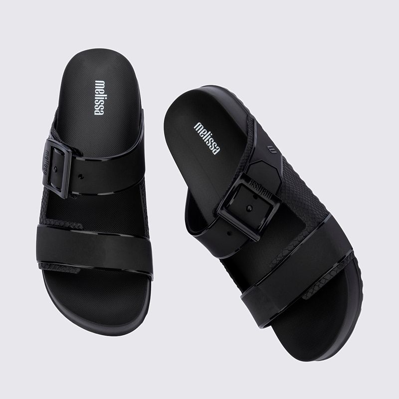 Melissa Cozy Connection Slide Preto 35832 - Menina Shoes