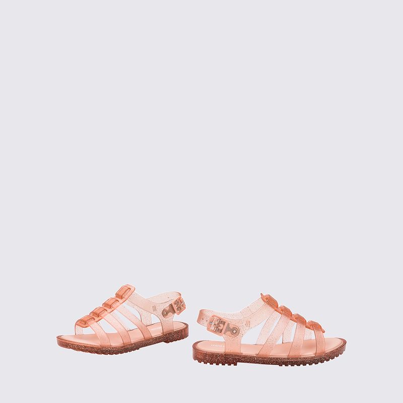Mini Melissa Flox Infantil Rosa Glitter 31735 Menina Shoes