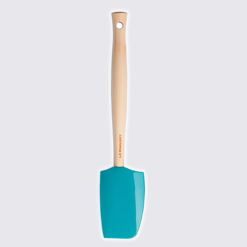 Espatula-Media-de-Silicone-Craft-Le-Creuset-Azul-Caribe-Variacao2