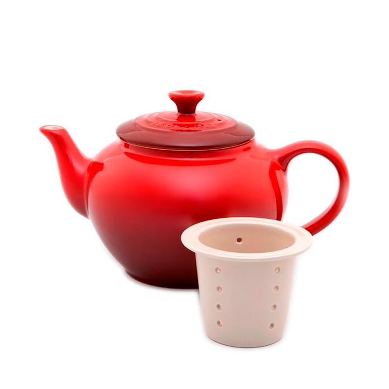 80705060600003-Bule-com-Infusor-Le-Creuset-Vermelho-600ml