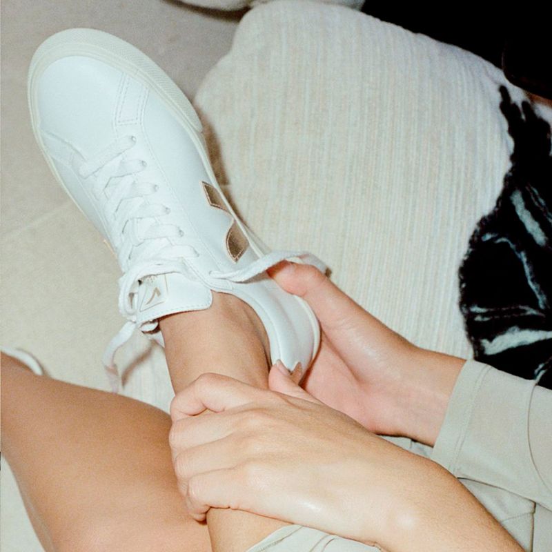 Tênis Veja Campo Chromefree Leather White Platine CP0503495A