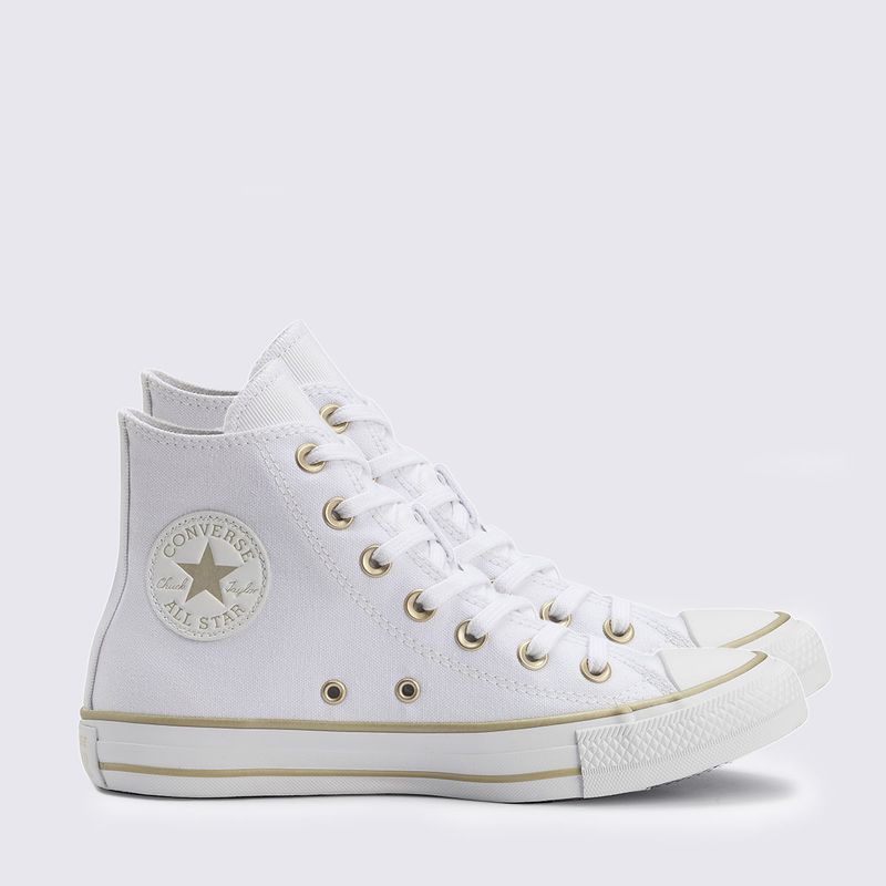 Star Chuck Taylor Tenis All Star Branco Lona Tênis Converse
