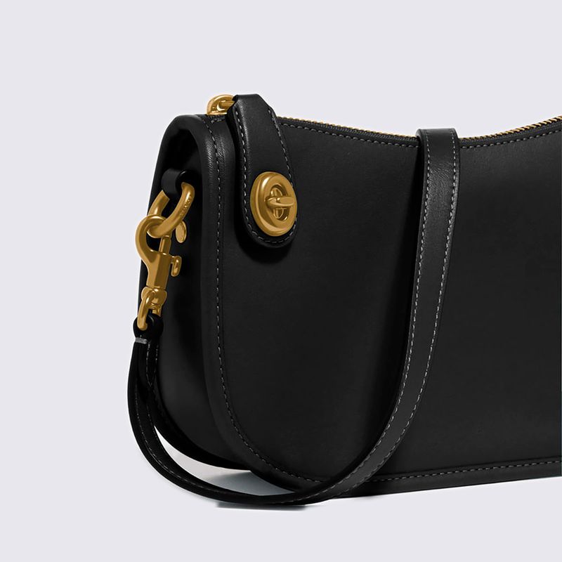 Bolsa Coach Swinger Shoulder Preto - Menina Shoes