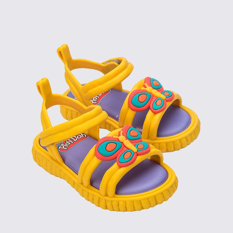 Mini Melissa Create Play Doh Baby Amarelo Roxo 35989 Menina Shoes