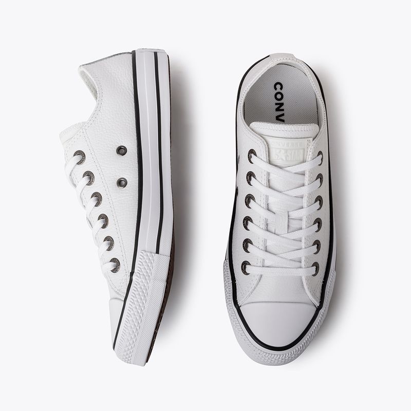 Tênis All Star Chuck Taylor Ox Branco Preto CT04480001