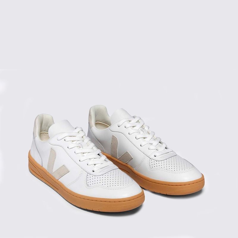 Tênis Veja V-10 Leather Branco - Menina Shoes