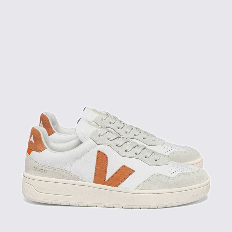 VD2003389-Tenis-Veja-V-90-Leather-White-Umber-Variacao4