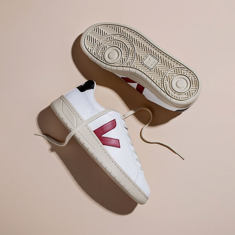 Tênis Veja V-12 Leather Extra White Marsala Nautico XD0201955A