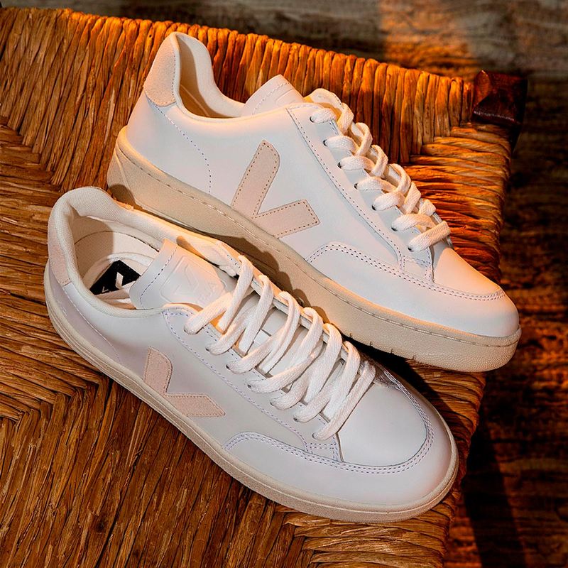 Tênis Veja V-12 Couro Extra White Sable - Menina Shoes