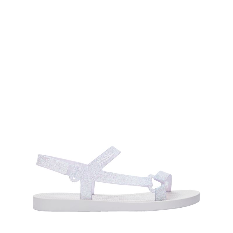 Mini Melissa Sun Downtown II Infantil Branco Vidro - Menina Shoes