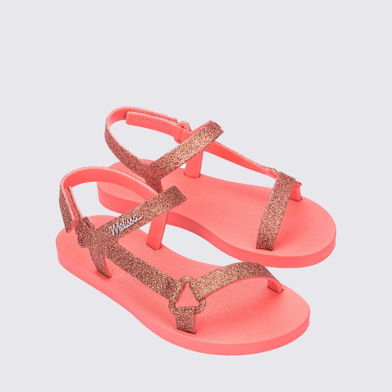 トップス YANYAN ROMY MICROSTRIPE MINI DORESS Mini Melissa Sun Downtown II Infantil Rosa Médio - Menina Shoes