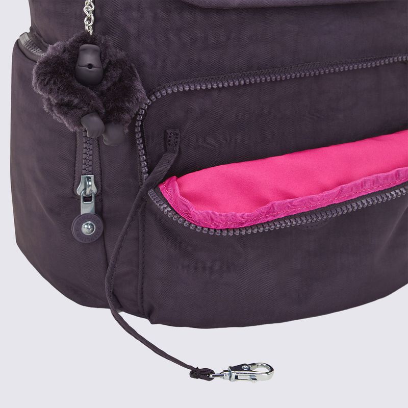 Mochila Kipling City Zip S Roxo I352367U - Menina Shoes