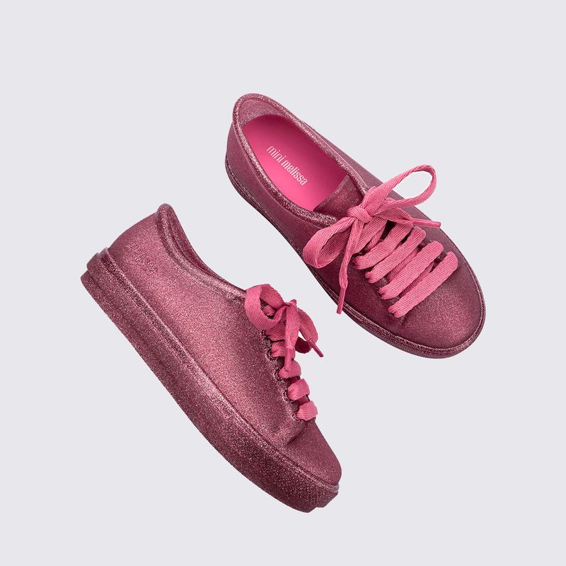 Mini Melissa Hip Sneaker Infantil Rosa Glitter 36377 Menina Shoes