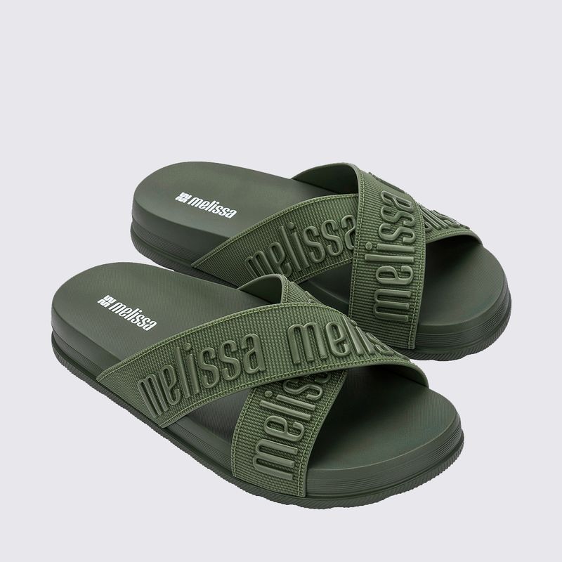 Melissa Cozy Slide M Lover II Verde Escuro 36118 - Menina Shoes