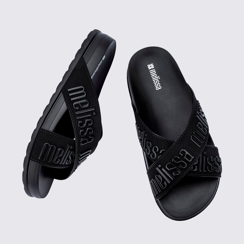 Melissa Cozy Slide M Lover II Preto 36118 - Menina Shoes