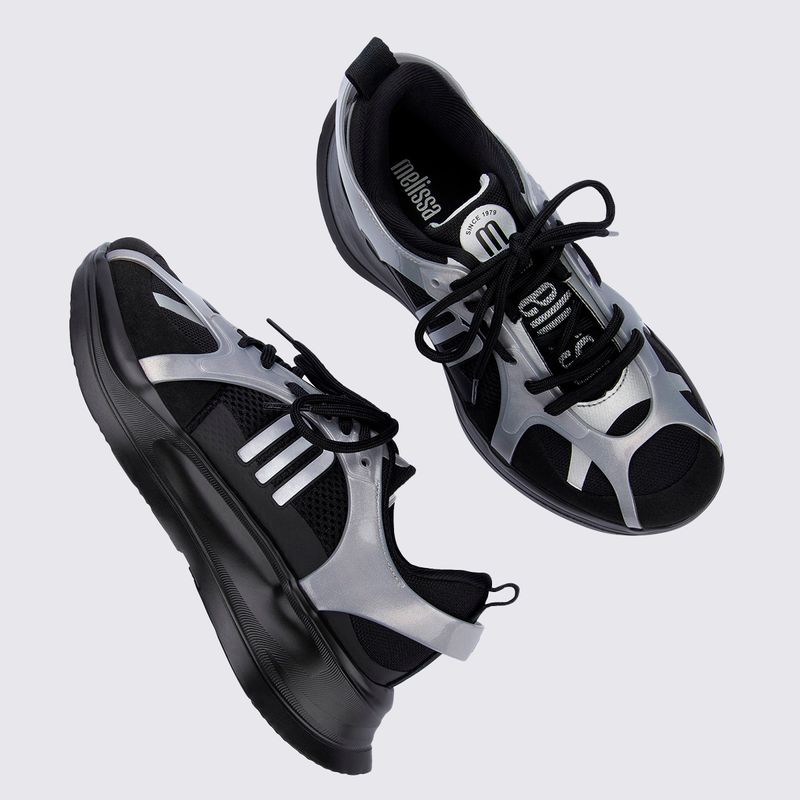 Melissa X Beat I Preto Prata 39505 - Menina Shoes