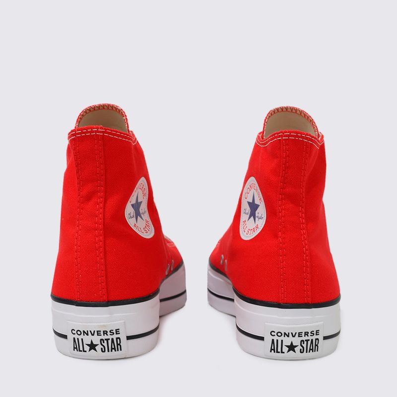 Converse All Star Plataforma Vermelho Tênis All Star Chuck Taylor