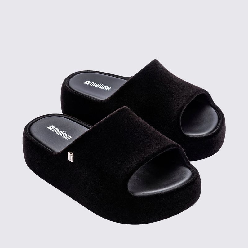 Slide Tenis Melissa Plataforma Preto Chinelo Slide Melissa Free