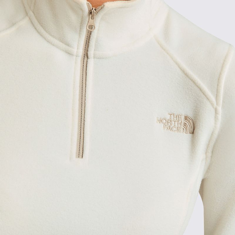 A019NQLI-Fleece-The-North-Face-Glacier-14-Zip-White-Dune-variacao4