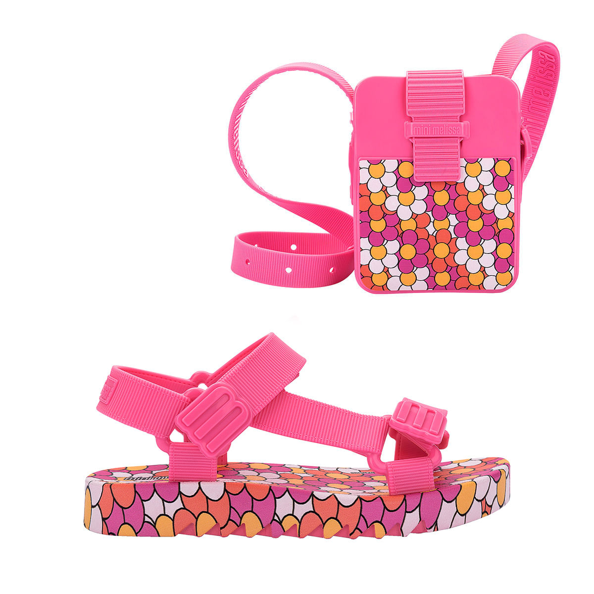 Mini Melissa + Bolsa Playtime Discover Infantil Rosa Amarelo 38018