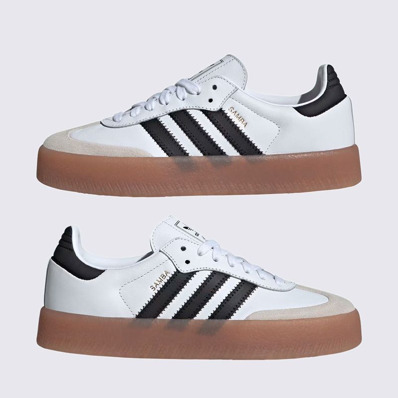 Tênis Adidas Sambae Branco JI1349 - Menina Shoes